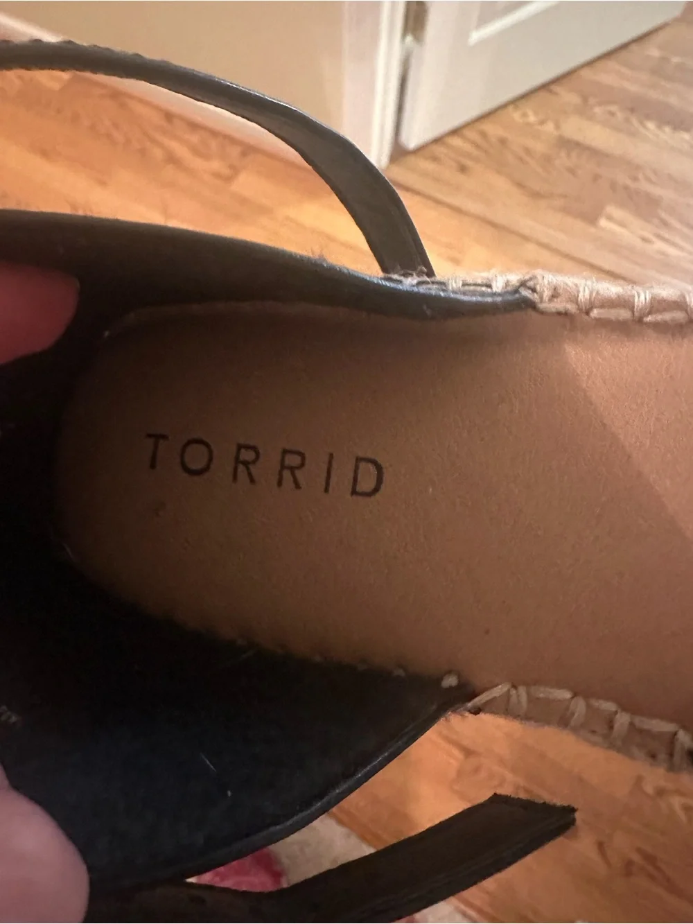 torrid Black Suede Ankle-Strap Espadrille Flats